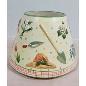 Yankee Candle Jar Candle Shade Gardening Spring Flowers For Lg/med Jar